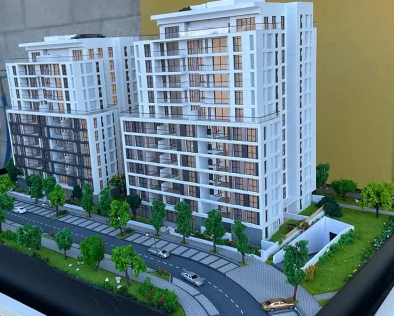 אביסרור, רמת השרון · מודל אדריכלי בקנה מידה 1:150