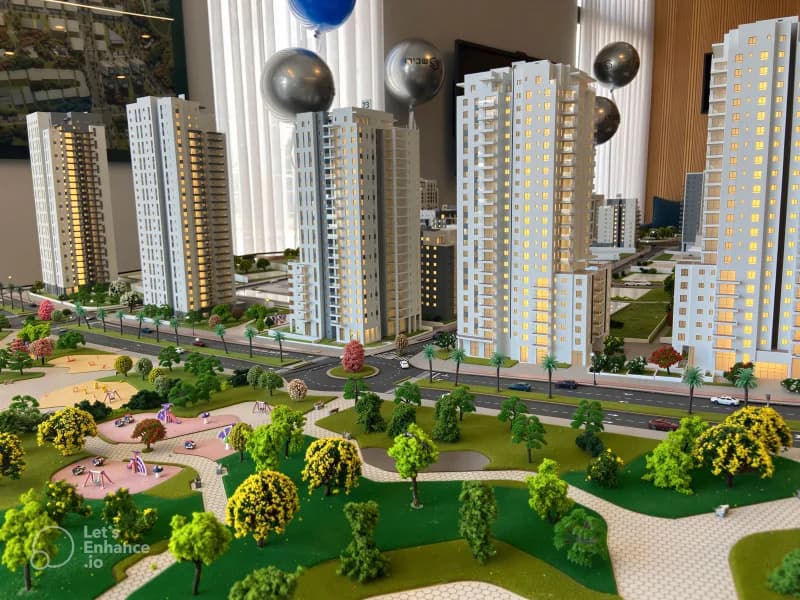 שבירו, ראשון לציון · מודל אדריכלי בקנה מידה 1:200